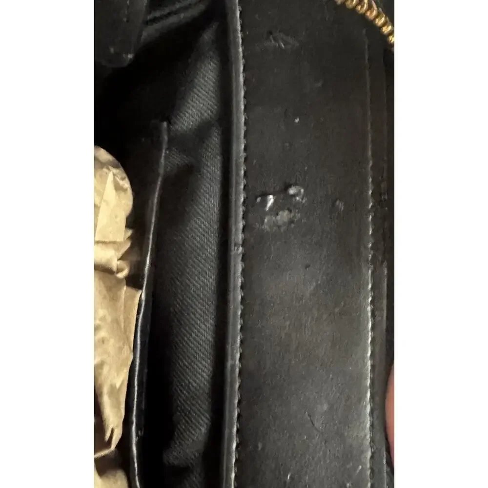 Coach Swagger 27 Satchel Black Pebbled Leather Gold Hardware NWOT Crossbody Read